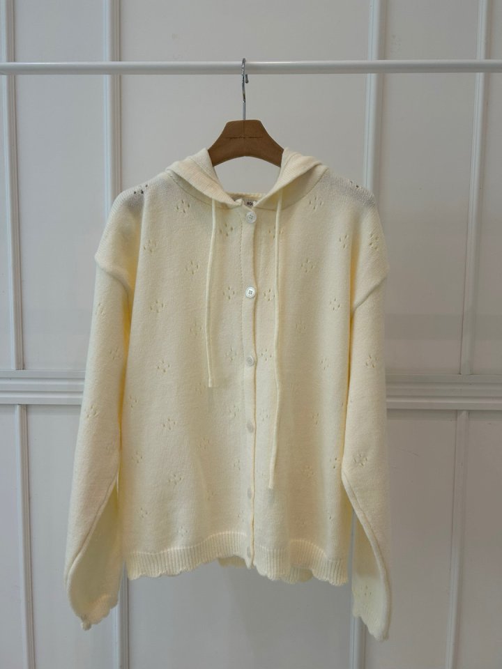 Pearls room - Korean Women Fashion - #momslook - Hood Cardigan - 8