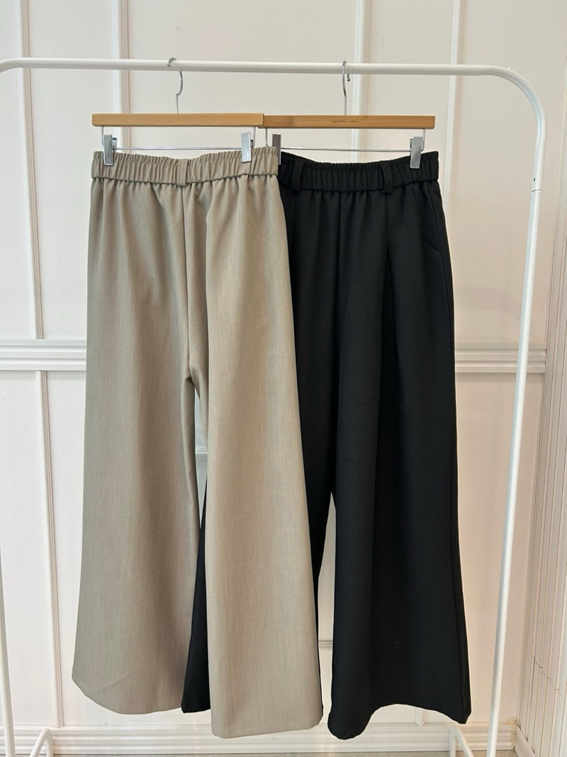 Pearls room - Korean Women Fashion - #momslook - Pintuck Pants - 12
