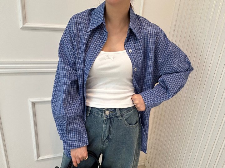 Pearls room - Korean Women Fashion - #momslook - Bkac Slit Ribbon Shirt - 2