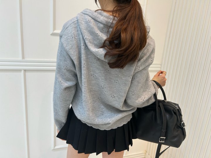 Pearls room - Korean Women Fashion - #momslook - Hood Cardigan - 6