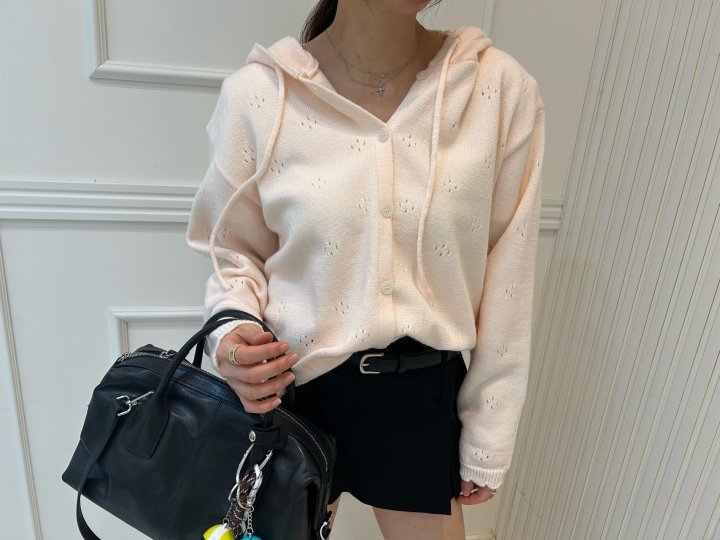 Pearls room - Korean Women Fashion - #momslook - Hood Cardigan - 8