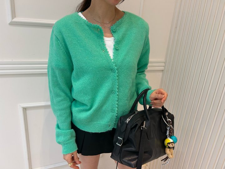Pearls room - Korean Women Fashion - #momslook - Wave Cardigan - 6