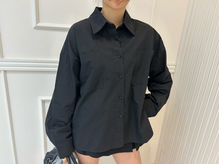 Pearls room - Korean Women Fashion - #momslook - Slit Shirt - 3