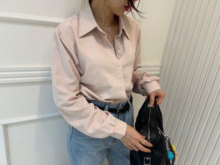 Pearls room - Korean Women Fashion - #momslook - Wood Shirt