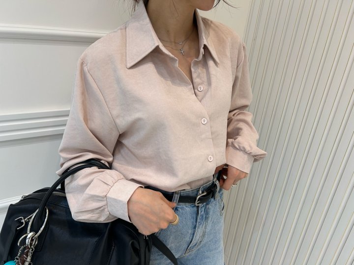 Pearls room - Korean Women Fashion - #momslook - Wood Shirt - 3