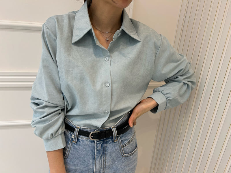 Pearls room - Korean Women Fashion - #vintageinspired - Wood Shirt - 5