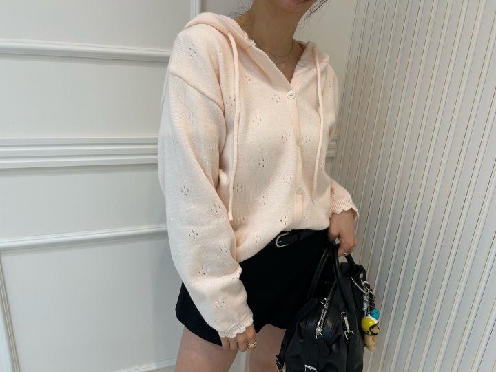 Pearls room - Korean Women Fashion - #vintagekidsstyle - Hood Cardigan - 11