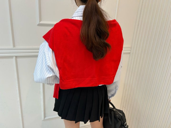 Pearls room - Korean Women Fashion - #vintagekidsstyle - Ribbon Stripe Shirt - 9