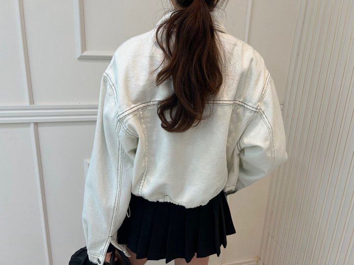 Pearls room - Korean Women Fashion - #womensfashion - Stitch Jacket - 9