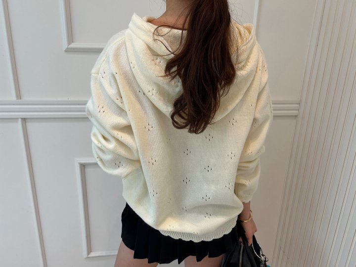 Pearls room - Korean Women Fashion - #womensfashion - Hood Cardigan - 7