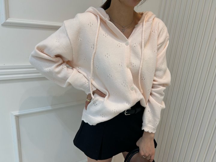 Pearls room - Korean Women Fashion - #womensfashion - Hood Cardigan - 9