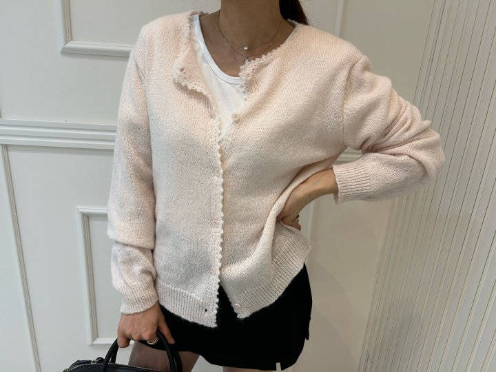 Pearls room - Korean Women Fashion - #womensfashion - Wave Cardigan - 8
