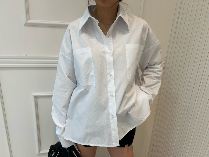 Pearls room - Korean Women Fashion - #womensfashion - Slit Shirt - 6