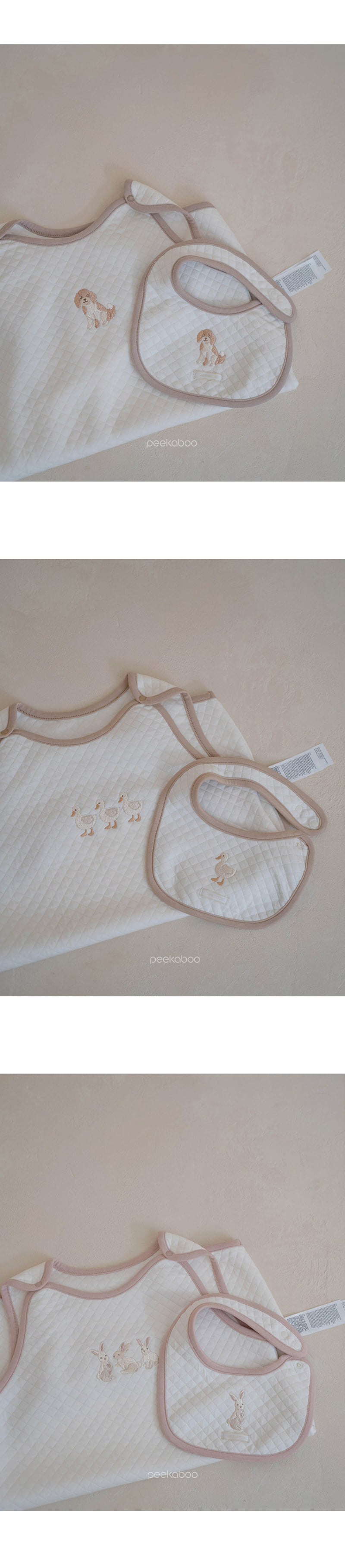 Peekaboo - Korean Baby Fashion - #babygirlfashion - Bamboo Quilted Character Sleeping Vest - 6