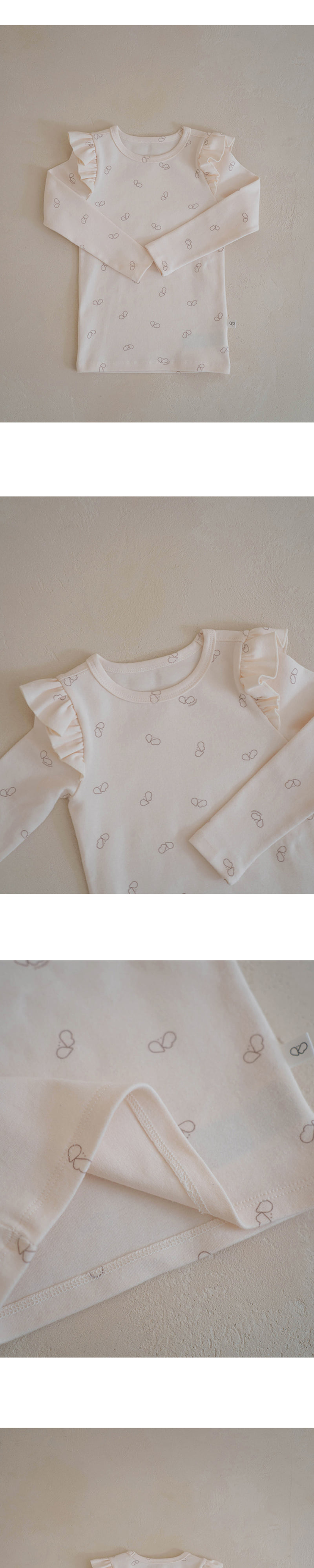 Peekaboo - Korean Baby Fashion - #babygirlfashion - Pikabee Shirring Easywear Set - 4
