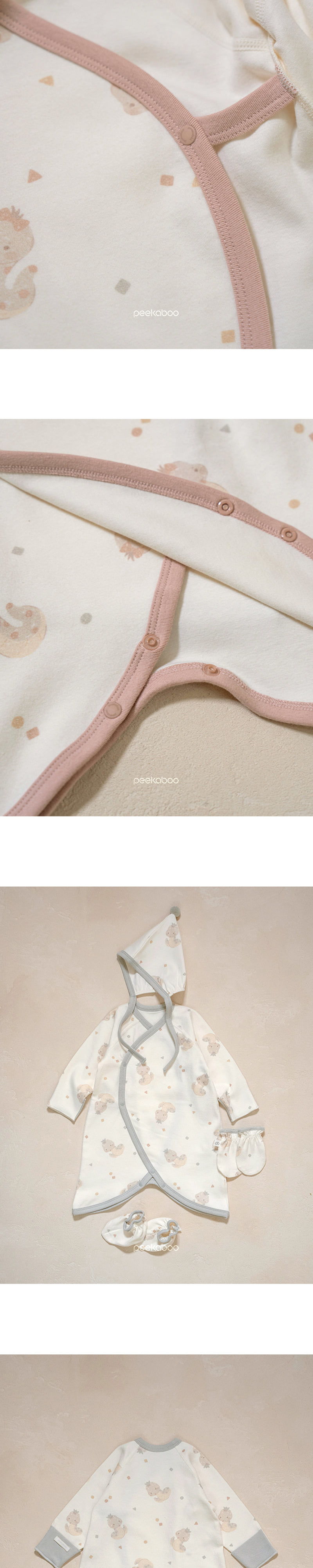 Peekaboo - Korean Baby Fashion - #babylifestyle - Nernar Body Suit Set - 3
