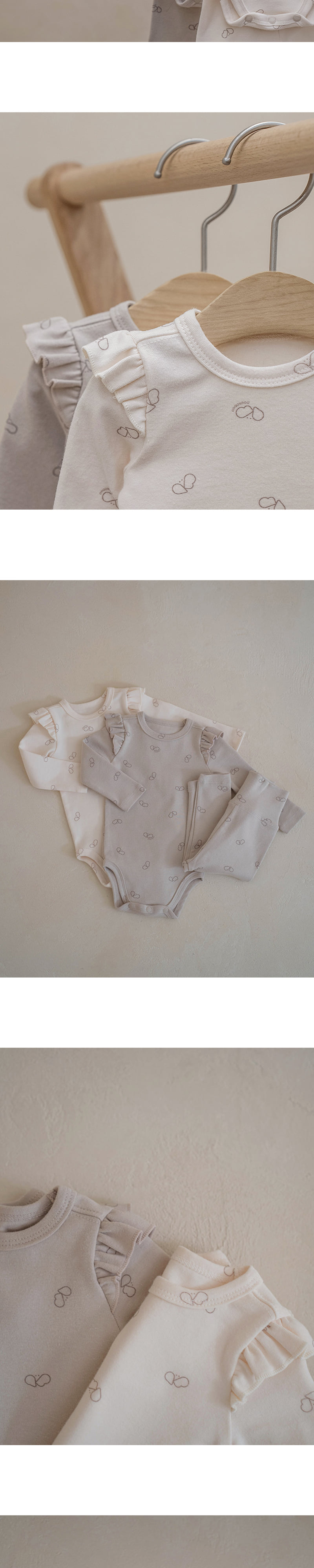 Peekaboo - Korean Baby Fashion - #babyoninstagram - Pikabee Shirring Suit Set - 2