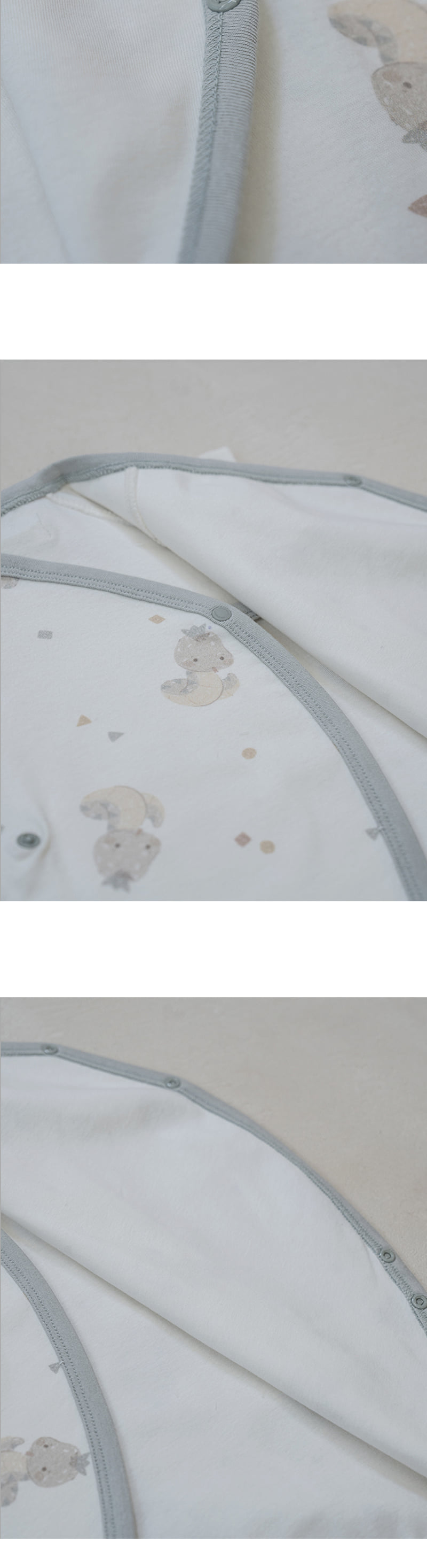 Peekaboo - Korean Baby Fashion - #babylifestyle - Nernar Newborn Short Sleeve Body Set - 4
