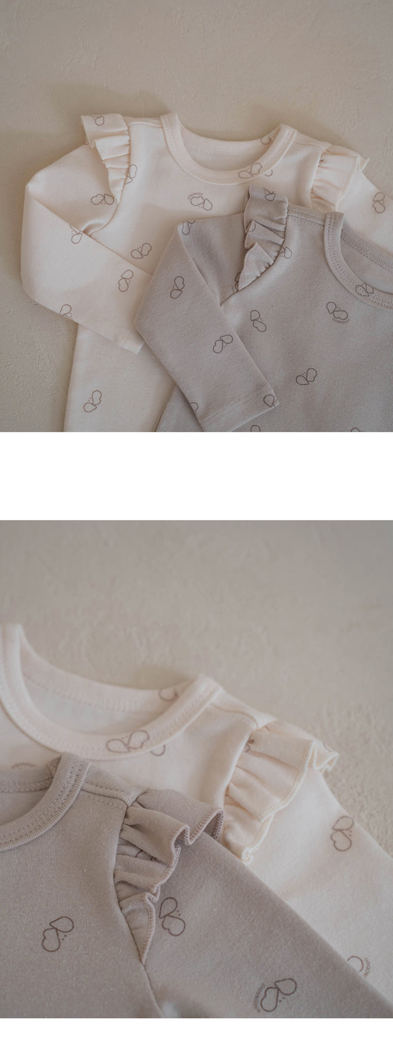 Peekaboo - Korean Baby Fashion - #babyootd - Pikabee Shirring Suit Set - 3