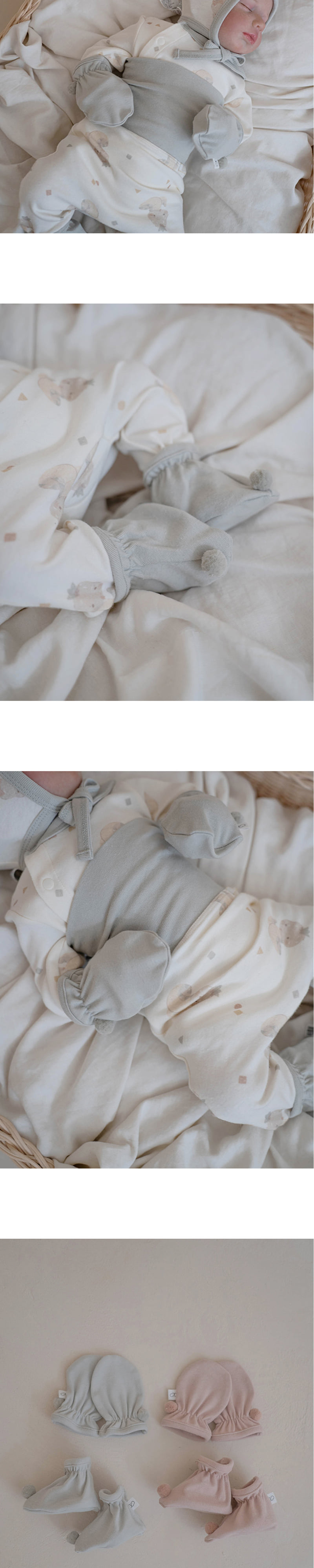 Peekaboo - Korean Baby Fashion - #babyootd - Nernar Bell Hand Foot Wrap Set - 7