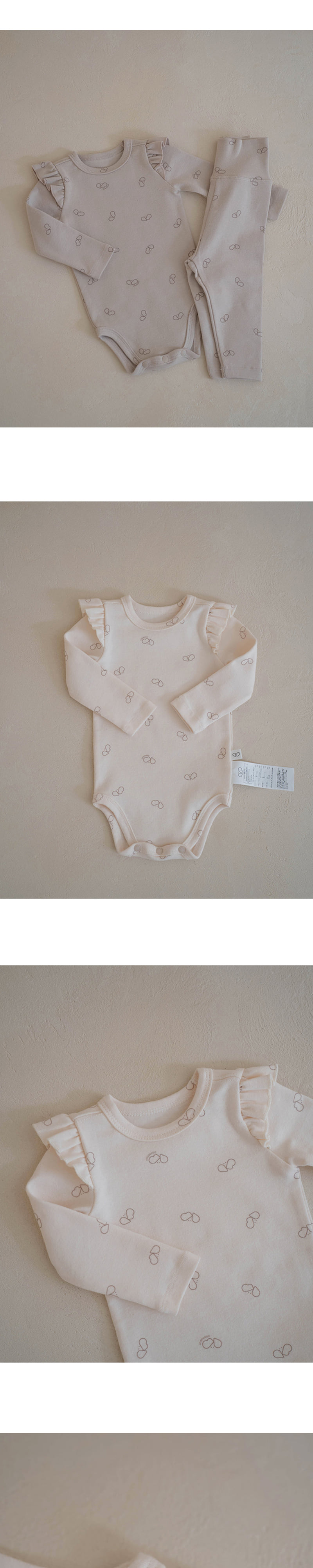 Peekaboo - Korean Baby Fashion - #babyootd - Pikabee Shirring Suit Set - 4
