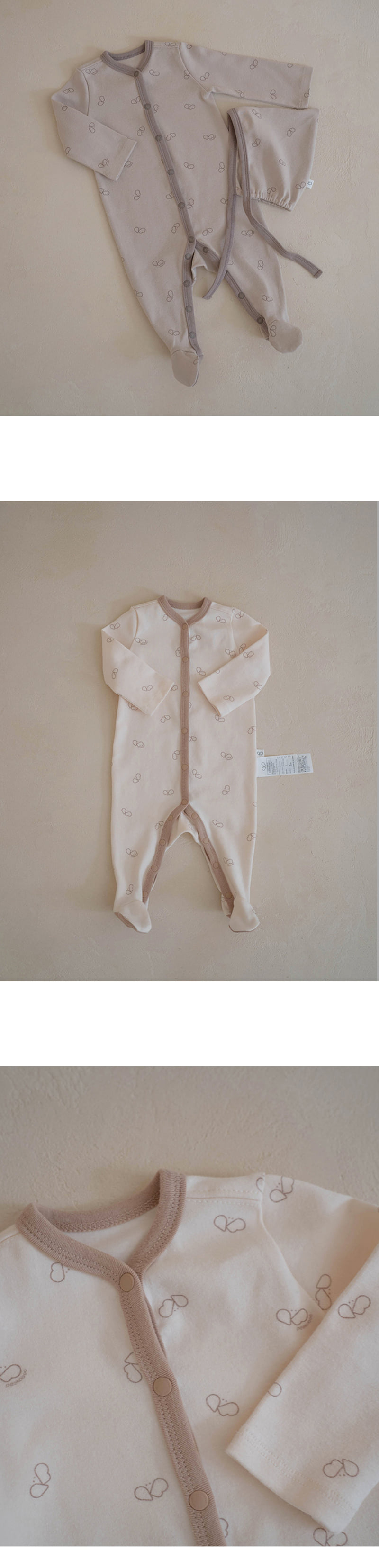 Peekaboo - Korean Baby Fashion - #babyoutfit - Pikabee Bodysuit With Full Feet - 3