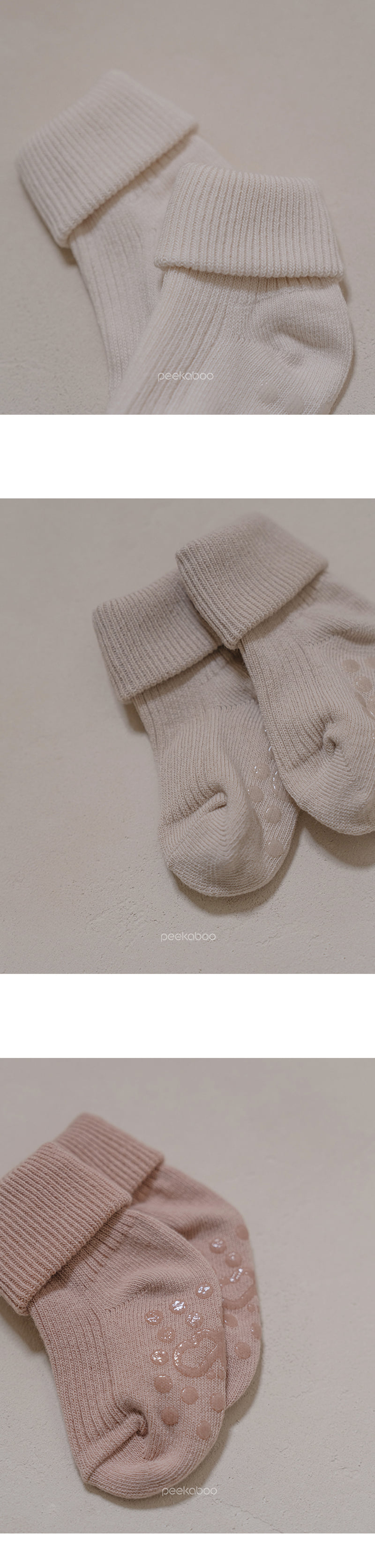 Peekaboo - Korean Baby Fashion - #babyoutfit - Nernar Cover Socks Set - 3