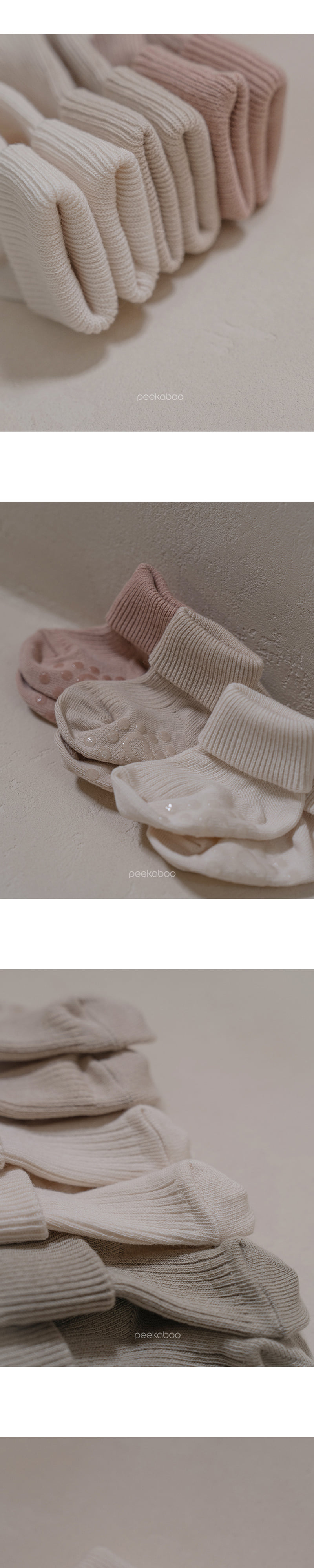Peekaboo - Korean Baby Fashion - #babyoutfit - Nernar Cover Socks Set - 4