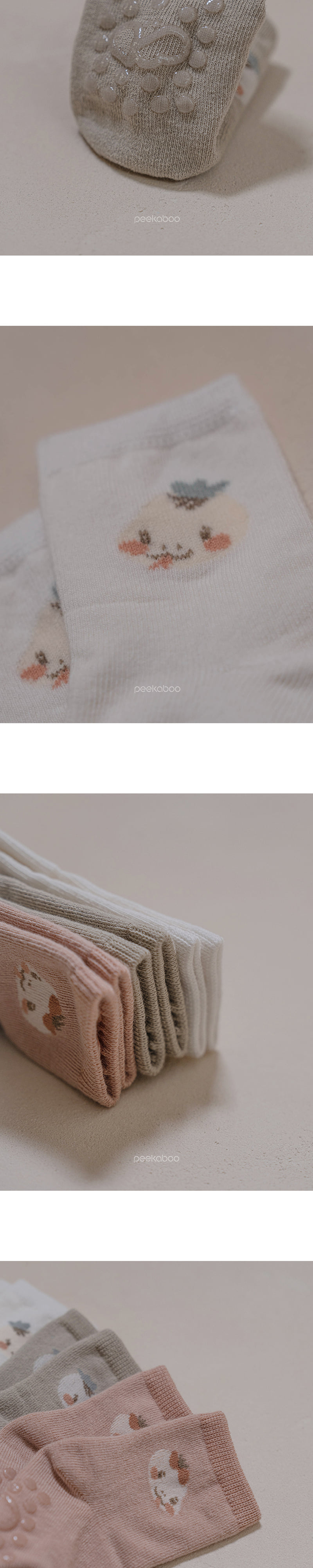 Peekaboo - Korean Baby Fashion - #onlinebabyboutique - Nernar Character Socks Set - 5
