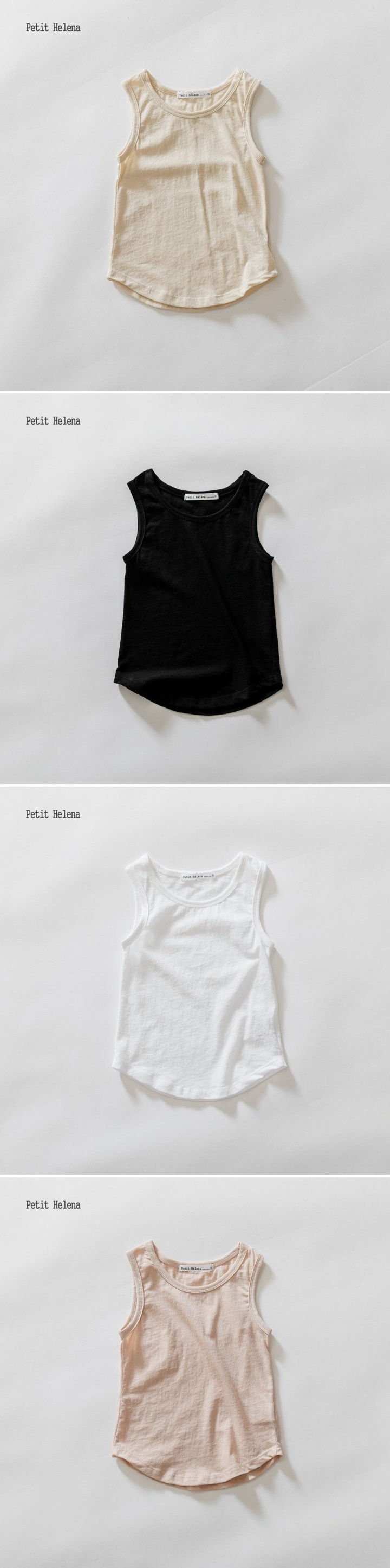 Petit Helena - Korean Children Fashion - #minifashionista - Cotton Sleeveless Tee