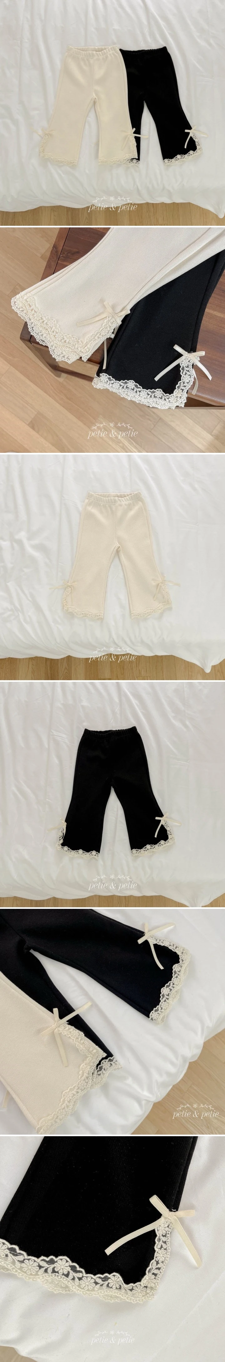 Petit & Petit - Korean Children Fashion - #kidsstore - Betty Lace Bootscut Pants