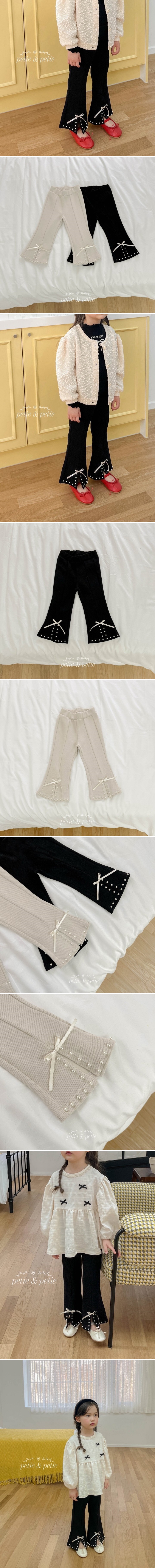Petit & Petit - Korean Children Fashion - #magicofchildhood - Pearl Ribbon Pants