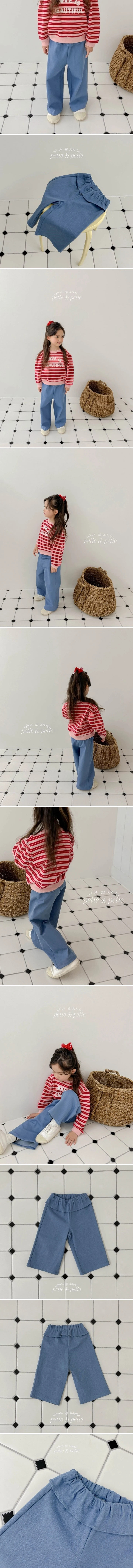 Petit & Petit - Korean Children Fashion - #todddlerfashion - Frill Denim Pants