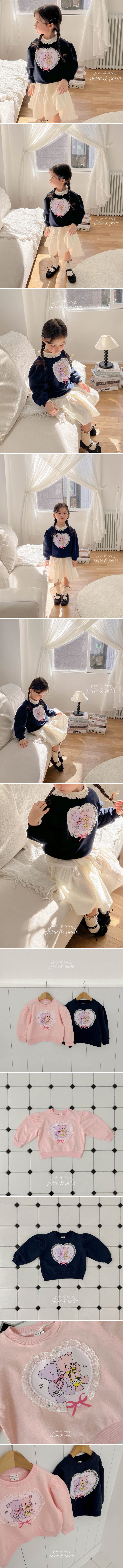 Petit & Petit - Korean Children Fashion - #toddlerclothing - Heart Bear Sweatshirts