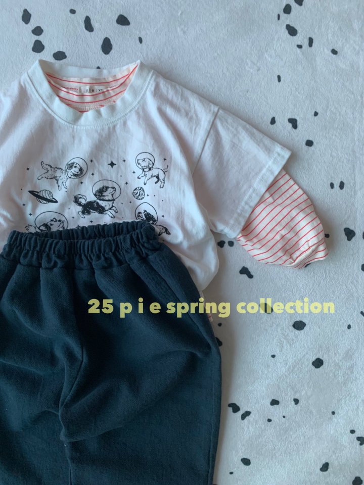 Pie - Korean Baby Fashion - #babyclothing - Monshell Stripe Tee - 6