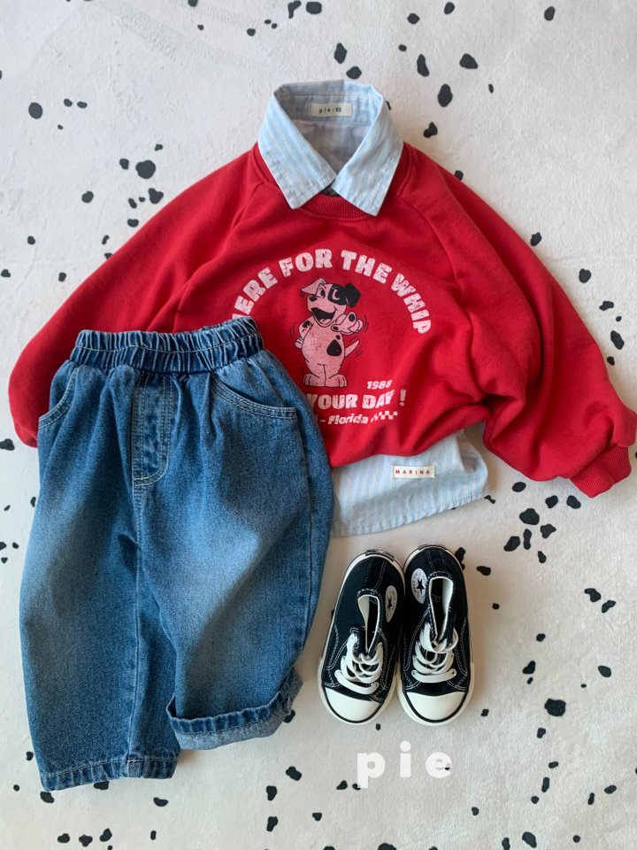 Pie - Korean Baby Fashion - #babyfever - Apple Denim Pants - 3
