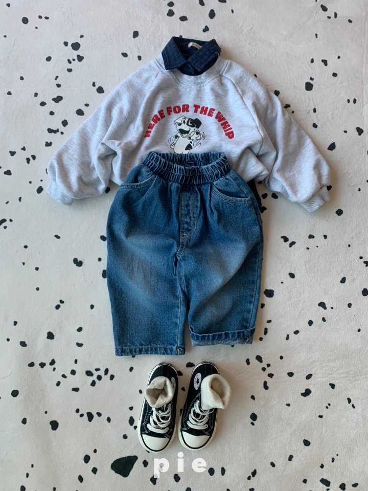 Pie - Korean Baby Fashion - #babylifestyle - Apple Denim Pants - 5