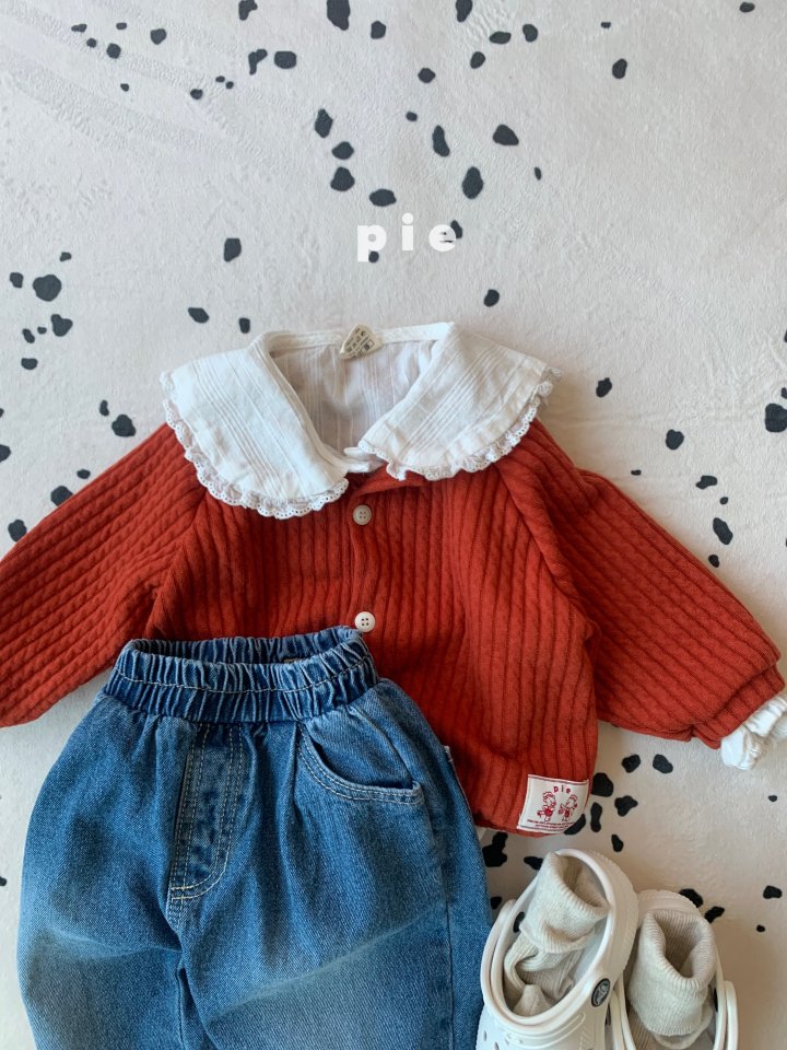 Pie - Korean Baby Fashion - #babyootd - Apple Denim Pants - 7