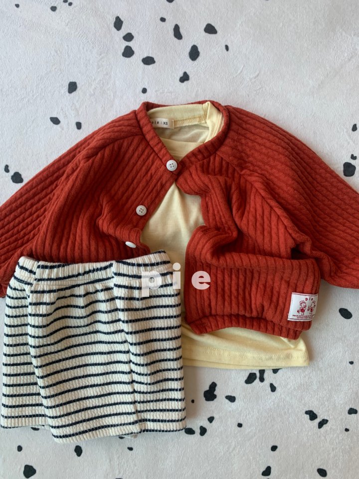 Pie - Korean Baby Fashion - #babyoutfit - Cheese Cardigan - 12