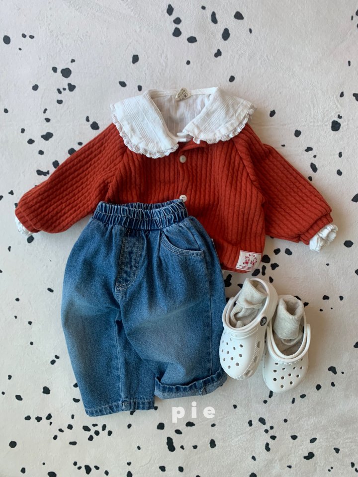 Pie - Korean Baby Fashion - #babyoutfit - Apple Denim Pants - 9