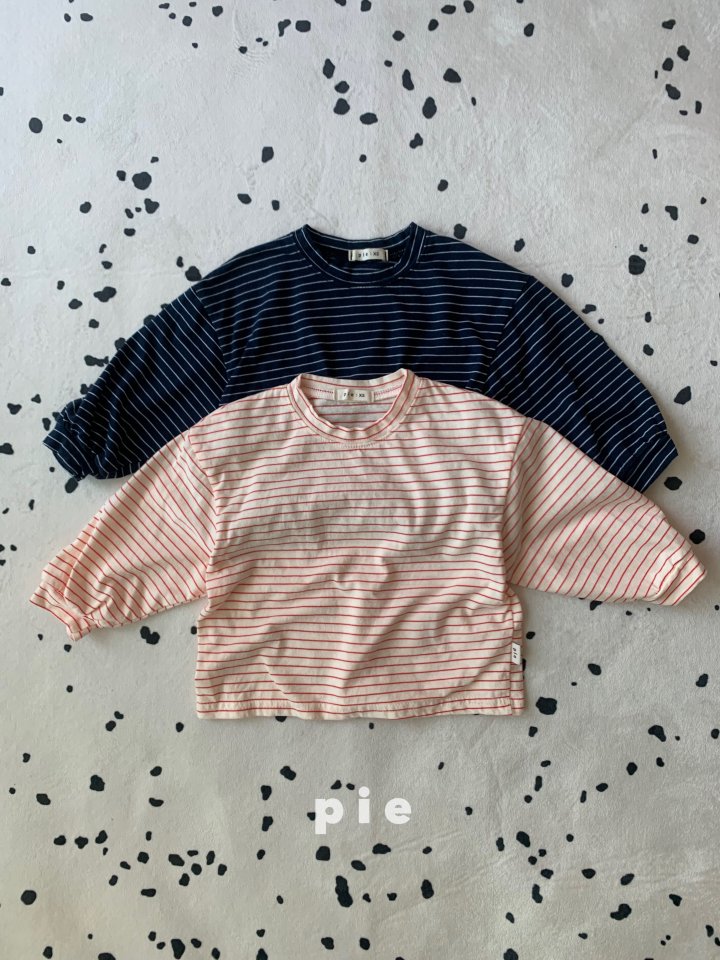 Pie - Korean Baby Fashion - #onlinebabyboutique - Monshell Stripe Tee