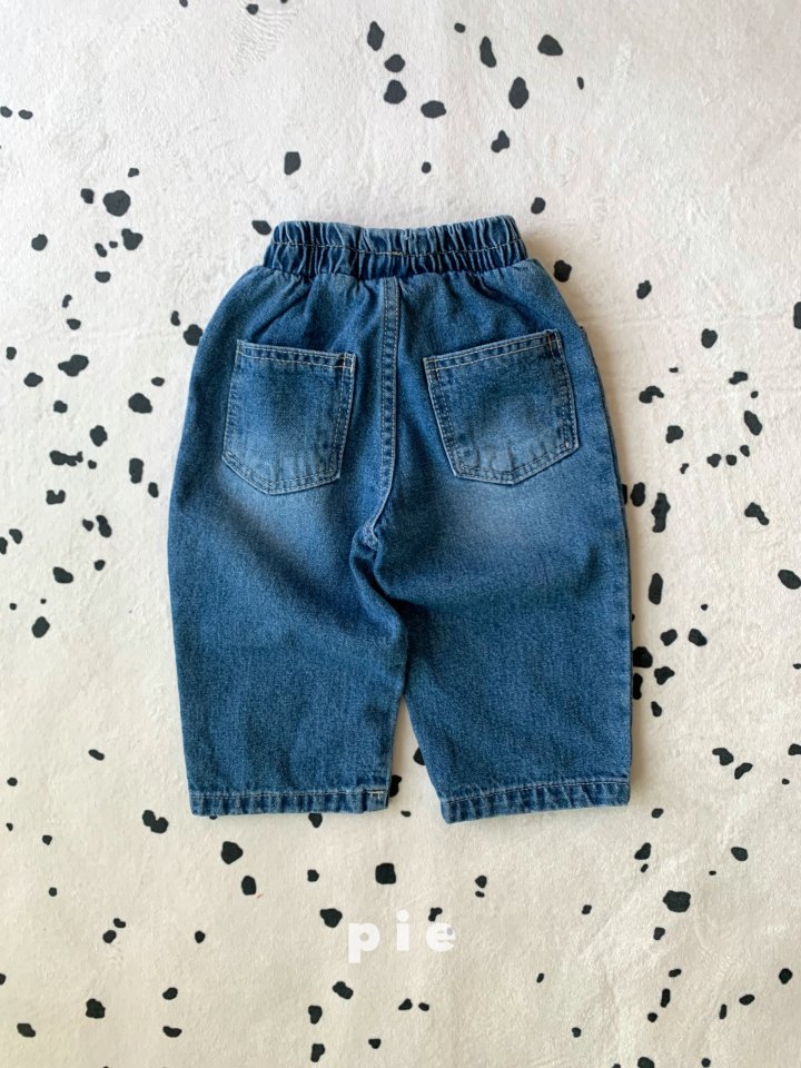 Pie - Korean Baby Fashion - #onlinebabyboutique - Apple Denim Pants - 11