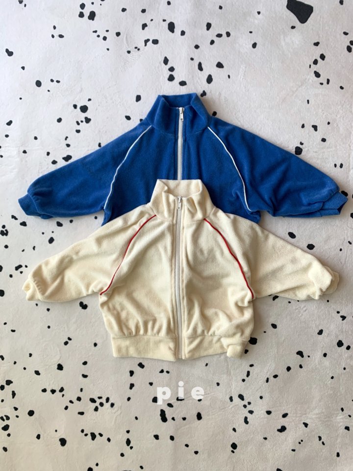 Pie - Korean Baby Fashion - #onlinebabyboutique - Line Terry Zip-up Jacket