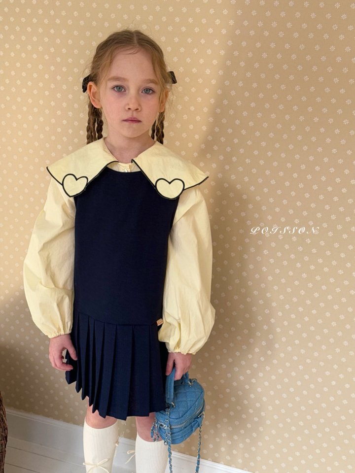 Poisson - Korean Children Fashion - #Kfashion4kids - Pleats One-piece