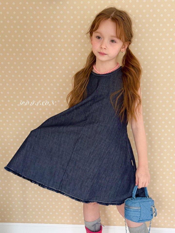 Poisson - Korean Children Fashion - #childofig - Romi Denim One-piece
