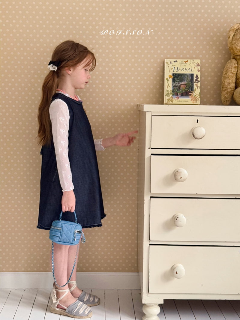 Poisson - Korean Children Fashion - #childofig - Denim Mini Bag - 8