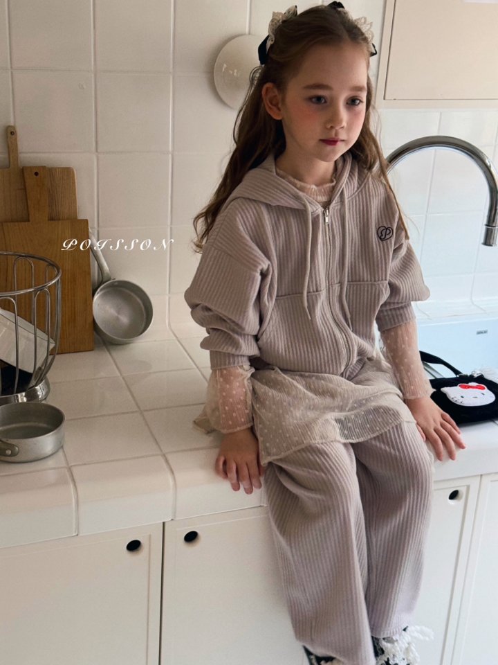 Poisson - Korean Children Fashion - #childofig - Dot Mesh Blouse - 4