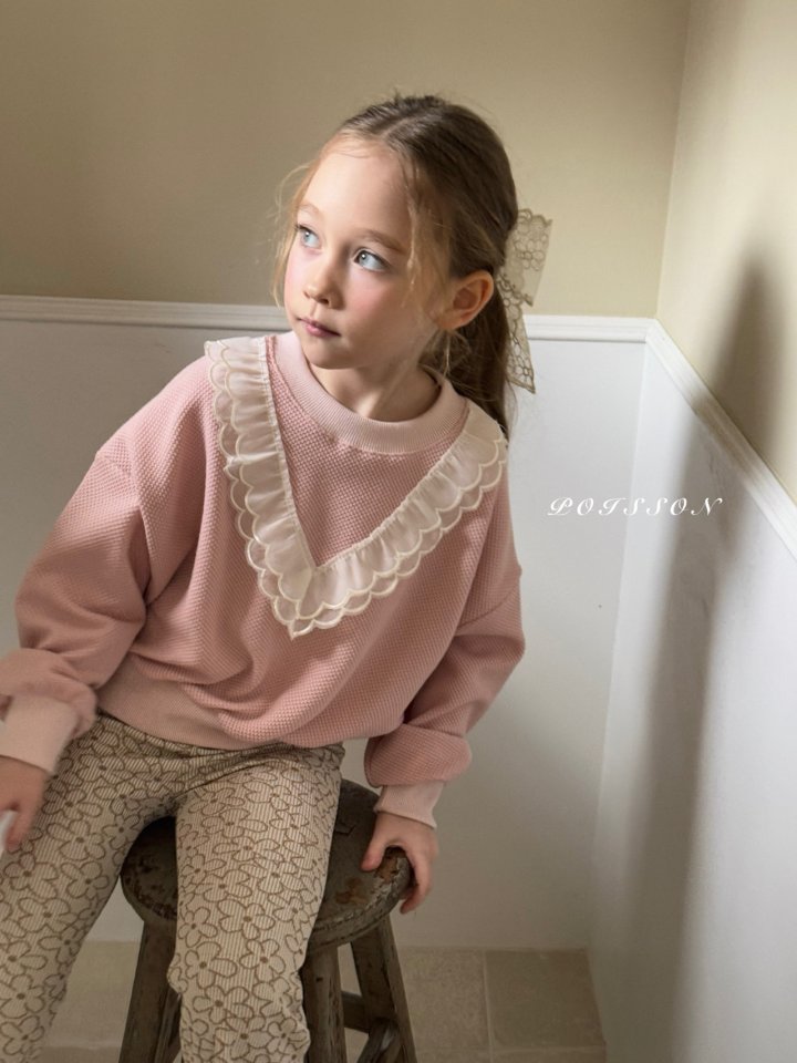 Poisson - Korean Children Fashion - #childrensboutique - Miel Lace Sweaetshirts