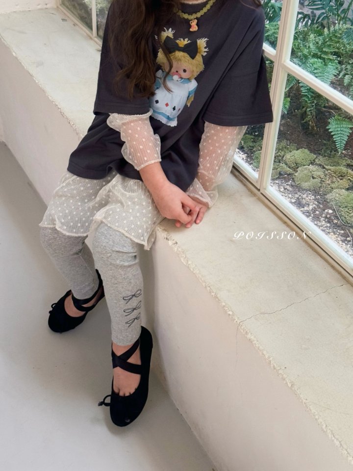 Poisson - Korean Children Fashion - #childrensboutique - Ribbon Leggings - 11
