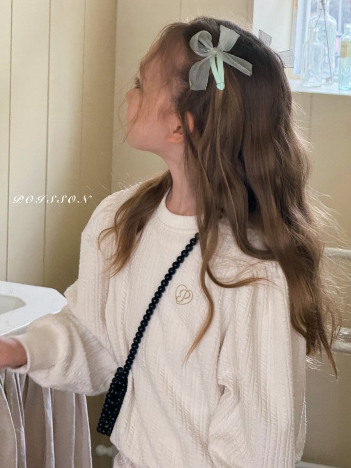 Poisson - Korean Children Fashion - #childrensboutique - Chiffon Ribbon Hairpin - 4